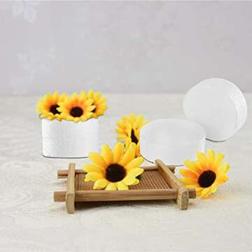 ZOOFOX 48 Pack Foam Circles for Crafts, 3 Inch Polystyrene Foam Discs, Round Craft Foam for DIY Arts, Sculpture, Modeling, Kids Class, Floral Arrangement