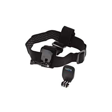 GoPro Head Strap with QuickClip - Official GoPro Mount, Black