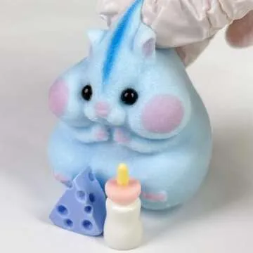 Handmade Squishy Hamster Toy - Stress Relief for All Ages