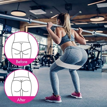 Te-Rich Fabric Resistance Bands Set for Legs Butt Workouts
