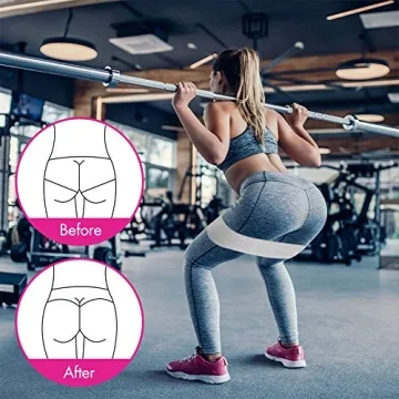 Te-Rich Fabric Resistance Bands Set for Legs Butt Workouts