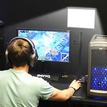 Camera Desk Mount Stand, 14-26 Inch Adjustable Tabletop Light Stand, Desk Mounting Stand with Standard 1/4" Screw Tip for DSLR Camera, Ring Light, Video Light, Panel Light