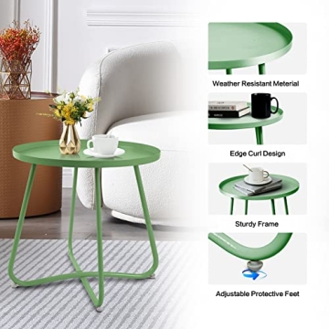 ACEHOME Modern Outdoor Side Table - Perfect for Any Space!