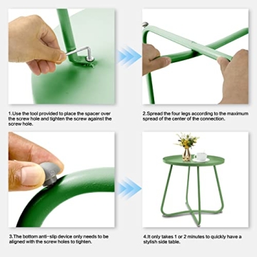 ACEHOME Modern Outdoor Side Table - Perfect for Any Space!