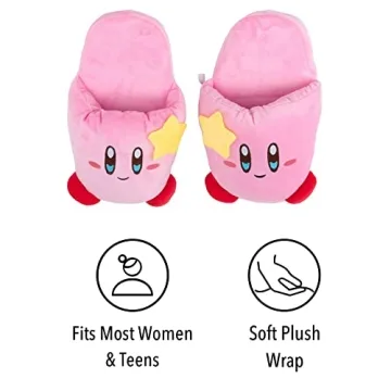 Pink Puff Ball Anime Slippers for Women