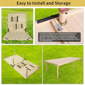 Boho Low Picnic Table for Outdoor Fun and Entertaining