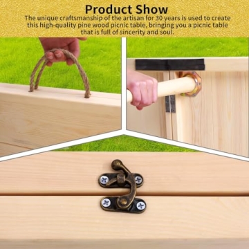 Boho Low Picnic Table for Outdoor Fun and Entertaining