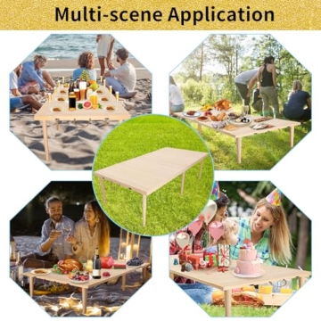 Boho Low Picnic Table for Outdoor Fun and Entertaining