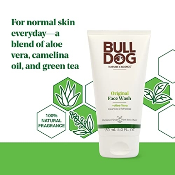 Bulldog Original Face Wash for Men, Daily Skin Cleansing