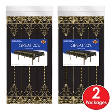 Elegant 1920's Party Tablecovers - Beistle 2 Pack
