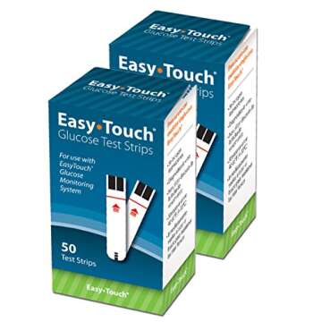 O'WELL Diabetes Testing Kit, 100 Count | Easy Touch Meter, 100 Easy Touch Blood Glucose Test Strips, 100 Lancets, Lancing Device, Control Solution, Owner's Manual, Log Book & Carry Case