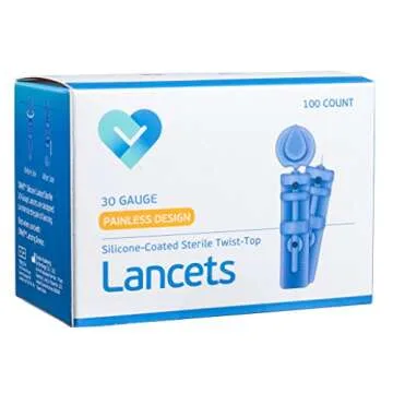 O'WELL Diabetes Testing Kit, 100 Count | Easy Touch Meter, 100 Easy Touch Blood Glucose Test Strips, 100 Lancets, Lancing Device, Control Solution, Owner's Manual, Log Book & Carry Case