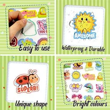 400 Spring Stickers for Kids Rewards and Motivation