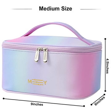 KITENROM Waterproof Makeup Bag for Women - Rainbow Organizer