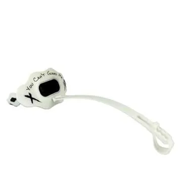 DAMAGE CONTROL - Mouth Guard - Youth Mouth Guard That Protect Lips & Teeth - No Boiling Pacifier, Breathable Binky Mouthpiece - Football Mouthpiece - Works with Braces - Helmet Strap Included