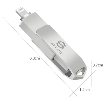 Expand iPhone Storage with 256GB MFi Certified Photo Stick