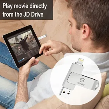 Expand iPhone Storage with 256GB MFi Certified Photo Stick