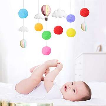 Large Assorted Pom Poms for DIY Crafts - 50 Pack