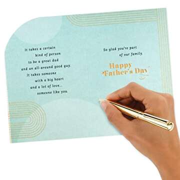 Hallmark Fathers Day Card for Dad, Son, Grandpa, Brother, Son in Law (So Glad You're Part of Our Family)