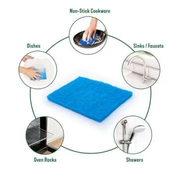 Pine-Sol Non Scratch Scouring Pads - 5 Pack for Cleaning