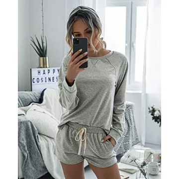 PRETTYGARDEN Women's Stylish Tie Dye Pajama Set