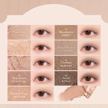 Dasique Shadow Palette #24 Muted Nuts l Cruelty-Free l 9 Blendable Shades in Smooth Matte and Shimmer Finishes