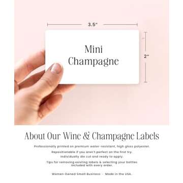 Bridesmaid Proposal Mini Champagne Labels Set of 10
