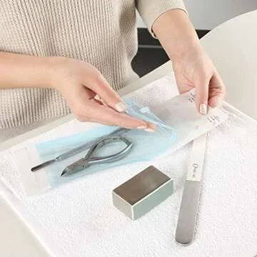 ForPro Professional Collection Self-Sealing Sterilization Pouches, Latex-Free, Color Changing Indicator, 3.5" W x 10" L, 200-Count