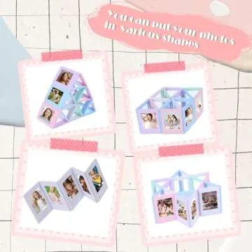 Ubamdom Mini Magnetic Picture Frames - 30 PCS in Colorful Styles