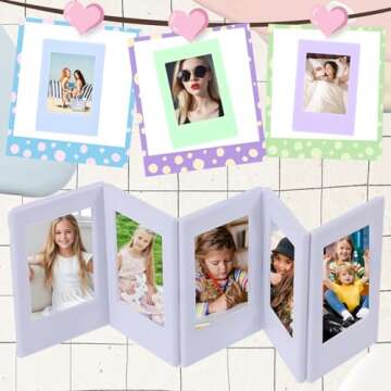 Ubamdom Mini Magnetic Picture Frames - 30 PCS in Colorful Styles