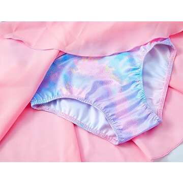 Dance Leotard for Girls 7-8 Years Old Sparkle Purple Tie Dye Sleeveless Ballet Dress Ballerina Outfit Dancewear