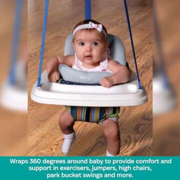 KidCo HuggaPod Portable Baby Seated Support - Situp Baby Seat, Portable Infant Sit Up Seat for Jumpe...