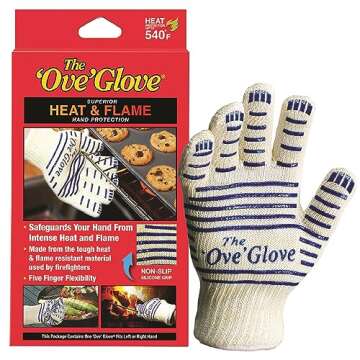 Ove Glove Hot Surface Handler Oven Mitt Glove, Perfect for Kitchen/Grilling, 540 Degree Resistance, ...