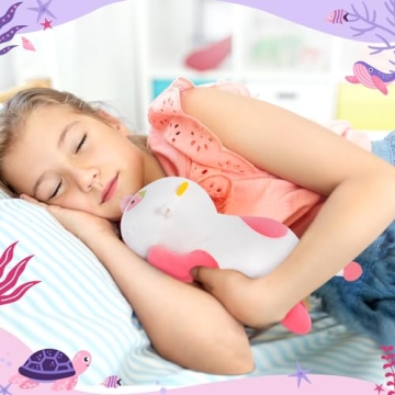 Mewaii Cute Cow Plush Pillow, Kawaii Plushies Strawberry Cow Stuffed Toys, Squishy Plushies, Cuddle Plush Pillow for Boys & Girls