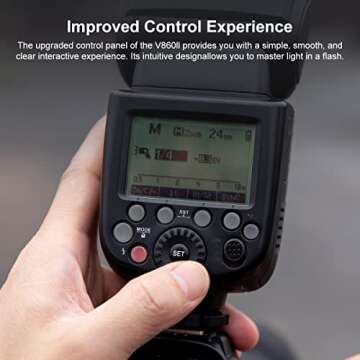 Godox V860II-S TTL Flash Speedlite for Sony High-Speed-Sync Speedlite Light 2.4g Wireless X System 1...