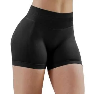 Unthewe Womens Workout Seamless Scrunch Butt Lifting Shorts High Waisted Tummy Control Gym Yoga Shor...