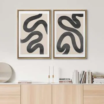 SIGNWIN Modern Abstract Framed Wall Art Set