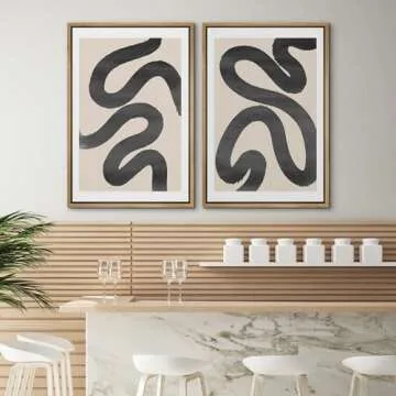 SIGNWIN Modern Abstract Framed Wall Art Set
