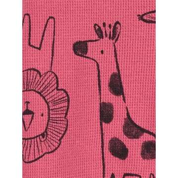 Simple Joys by Carter's Baby Girls' 2-Way Zip Thermal Footed Sleep and Play, Pack of 2, Dark Rose Fo...
