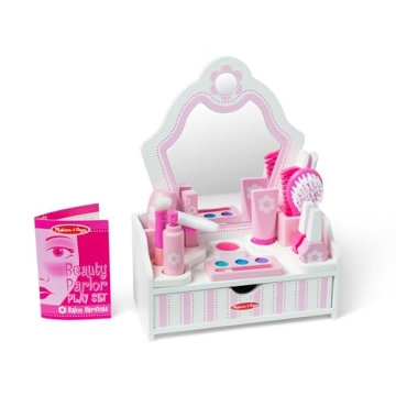 Melissa & Doug Wooden Beauty Salon Play Set for Kids