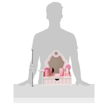 Melissa & Doug Wooden Beauty Salon Play Set for Kids