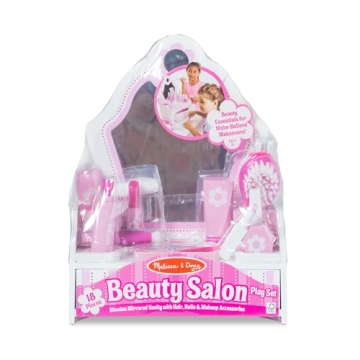 Melissa & Doug Wooden Beauty Salon Play Set for Kids