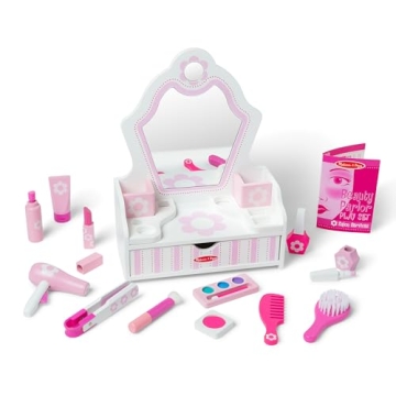 Melissa & Doug Wooden Beauty Salon Play Set for Kids
