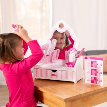 Melissa & Doug Wooden Beauty Salon Play Set for Kids