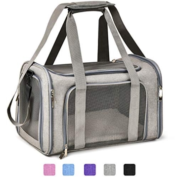 Henkelion Cat and Dog Carrier - Airline Approved Soft-Sided Travel Carrier for Pets