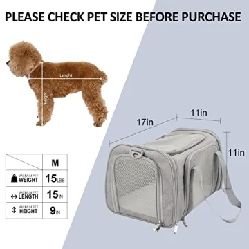 Henkelion Pet Carrier for Small Pets - TSA Approved Travel Carrier