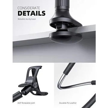 Lamicall Gooseneck Phone Holder with 360 Adjustability