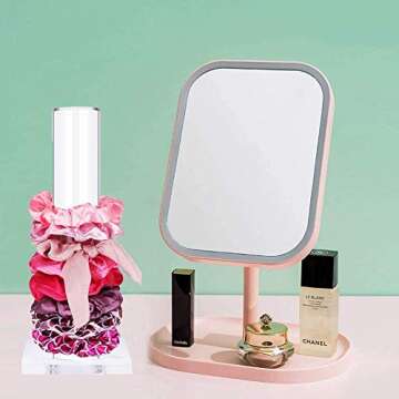 OAOLEER 2Pcs Scrunchie Holder Stand,Clear Jewelry Organizer for Teen Girl Women Gifts, The Perfect S...