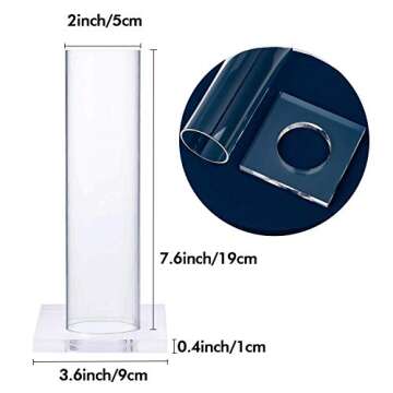 OAOLEER 2Pcs Scrunchie Holder Stand,Clear Jewelry Organizer for Teen Girl Women Gifts, The Perfect Scrunchy Display Organizer