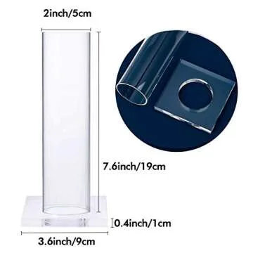 OAOLEER 2Pcs Scrunchie Holder Stand,Clear Jewelry Organizer for Teen Girl Women Gifts, The Perfect Scrunchy Display Organizer